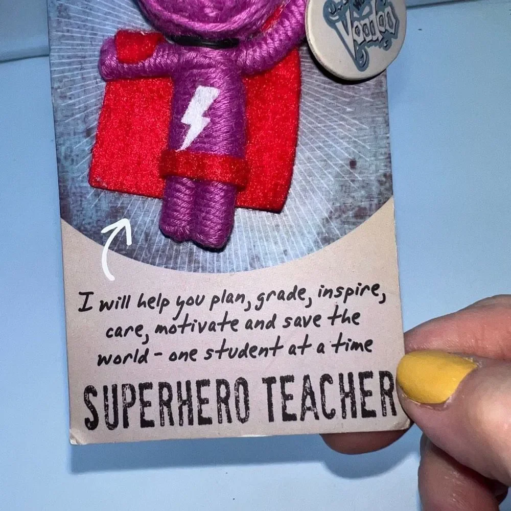 Watch Over Voodoo Superhero Teacher Charm Doll